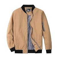 Algopix Similar Product 15 - QLZ Mens Bomber Jackets Varsity Flight