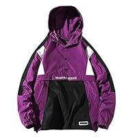 Algopix Similar Product 13 - Mens Patchwork Hooded NDGDA Male