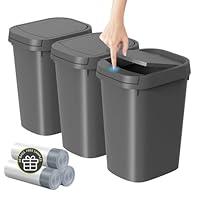 Algopix Similar Product 18 - KSSKSS 3 Pack Bathroom Small Trash Can