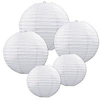 Algopix Similar Product 8 - Beistle White Paper Lantern Assortment