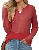 Algopix Similar Product 18 - YZEGGO Long Sleeve Shirts for Womens