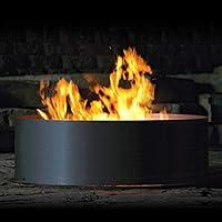 Algopix Similar Product 6 - Solid 4 Piece Steel Campfire Fire Ring