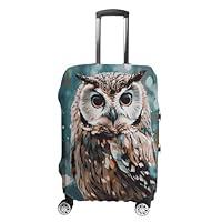 Algopix Similar Product 5 - KLWQR Animal Cute Owl Luggage Cover