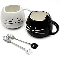 Algopix Similar Product 18 - Koolkatkoo Cute Cat Mug Ceramic Coffee