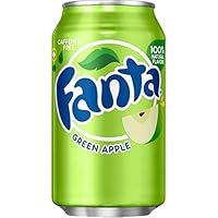 Algopix Similar Product 2 - Fanta Green Apple Soda  12 oz cans 