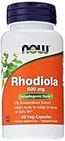 Algopix Similar Product 9 - NOW Rhodiola Rhodiola Rosea 500mg 60