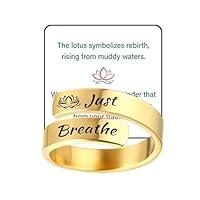 Algopix Similar Product 18 - Just Breathe Ring Just Breathe Rings