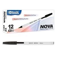 Algopix Similar Product 1 - BAZIC Nova Black Color Stick Pen