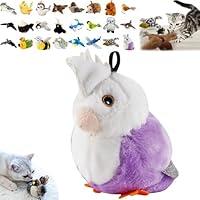 Algopix Similar Product 13 - XQGMAN Interactive Chirping Bird Cat