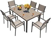 Algopix Similar Product 19 - Homall 7 Pieces Patio Dining Set