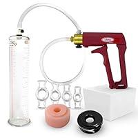 Algopix Similar Product 7 - LeLuv Maxi Red Penis Pump for Men