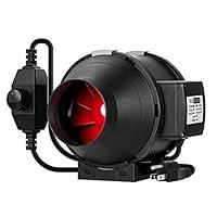 Algopix Similar Product 15 - VIVOHOME 4 Inch 188 CFM Black Round