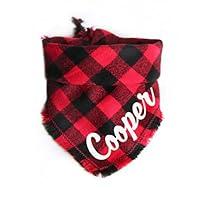Algopix Similar Product 1 - Black Red Buffalo Plaid Bandana  Tie