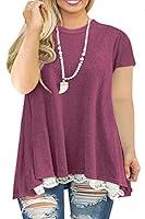 Algopix Similar Product 14 - Womens Plus Size Tunics Short Sleeve