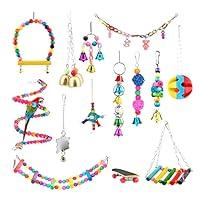 Algopix Similar Product 19 - 14 Pieces Bird Parrot Swing Chew Toy