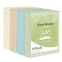 Algopix Similar Product 1 - SUNEE 3 Ring Binder 15 Inch 4 Pack