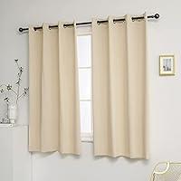 Algopix Similar Product 12 - YGO Beige Blackout Curtains Home Decor