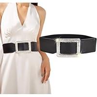 Algopix Similar Product 6 - Bemous Black Elastic Waist Belts Women