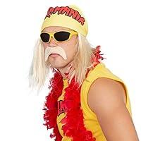 Algopix Similar Product 2 - Hulk Hogan Hulkamania Complete Costume