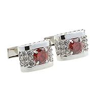 Algopix Similar Product 11 - MRCUFF Red  Clear Round Crystals