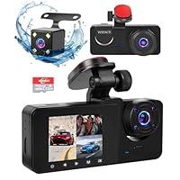 Algopix Similar Product 14 - 3 Channel Dash Cam Front and Rear