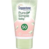 Algopix Similar Product 12 - Coppertone Pure  Simple Baby SPF 50