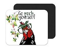 Algopix Similar Product 15 - Go Peck Yourself Funny chicken mousepad