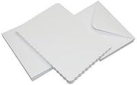 Algopix Similar Product 3 - Craft UK 50 White Scalloped Cards 