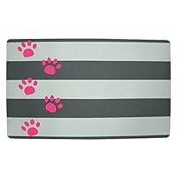Algopix Similar Product 4 - Petmate Gray Stripe Pink Paw Plastic