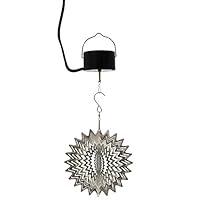 Algopix Similar Product 13 - Sunnydaze Decor 3D Whirligig Silver