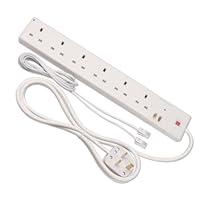 Algopix Similar Product 8 - LINDY Power Strip  UK Mains 6 Way