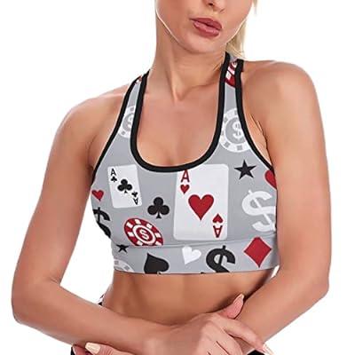 Best Deal for JZDACH Women's Sports Bra Racerback Sexy Camisoles with Pad
