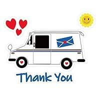 Algopix Similar Product 17 - 2x Thank You Mailbox Sticker Decal