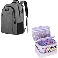 Algopix Similar Product 3 - MATEIN 17 Inch Travel Laptop Backpack