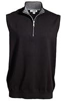 Algopix Similar Product 1 - Edwards Men's 1/4 Zip Fashion Vest Black