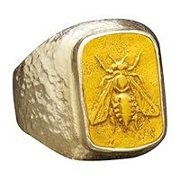 Algopix Similar Product 1 - Caprixus Mens Signet Ring 925 Sterling
