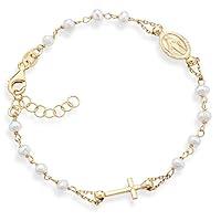 Algopix Similar Product 12 - Miabella 18K Gold over 925 Sterling