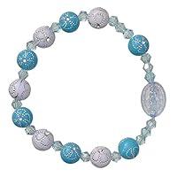 Algopix Similar Product 15 - 8mm Blue Flower Acrylic Childrens