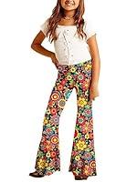 Algopix Similar Product 16 - Deerose Girls Bell Bottom Floral Print