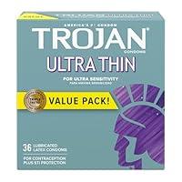 Algopix Similar Product 4 - TROJAN Ultra Thin Condoms for