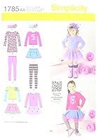 Algopix Similar Product 12 - Simplicity 1785 Toddlers Skirt and Knit