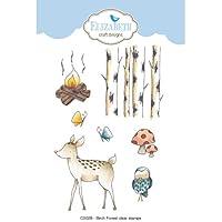 Algopix Similar Product 2 - Birch Forest Clear Stamps