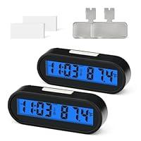 Algopix Similar Product 9 - MEANLIN MEASURE 2PCS Car Clocks with