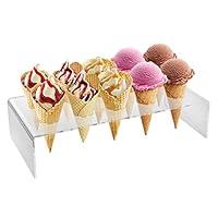 Algopix Similar Product 20 - Clear Acrylic Ice Cream Cone Holder