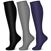 Algopix Similar Product 2 - QUXIANG 3 Pairs Compression Socks for