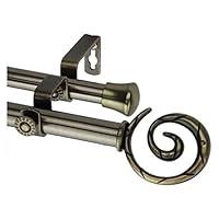 Algopix Similar Product 20 - Rod Desyne Spiral Double Curtain Rod