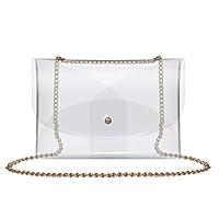 Algopix Similar Product 12 - YR Direct 3 in 1 Clear Crossbody Bag