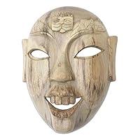 Algopix Similar Product 3 - NOVICA Decorative Wood Mask, Brown