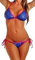 Algopix Similar Product 13 - Daisy Beachwear Womens Blue Sequin