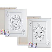 Algopix Similar Product 10 - Pre Drawn Canvas Paint Kit  Teen Kids
